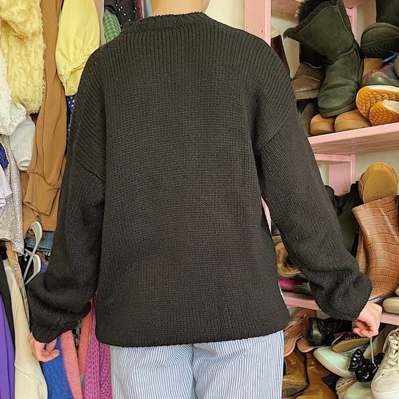 Vintage Karen Scott Santa Clause Present Colorful Crewneck Christmas Sweater - Picture 3 of 4